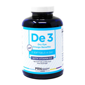 PRN De3 Dry Eye Omega Benefits® - 180 Soft gels -  Vitamins and Omega 3 - Labtician
